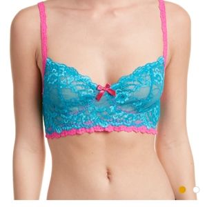 Hanky Panky Retro lace Hot Dot Bralette XS new